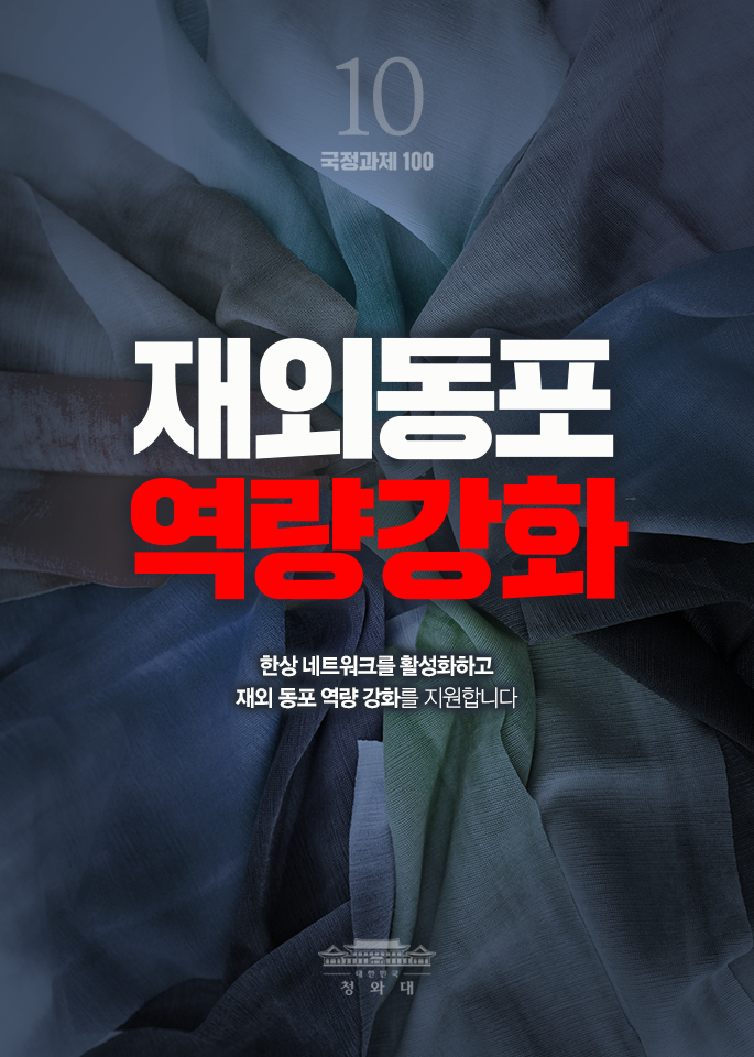 재외동포 역량강화-한상 네트워크를 활성화하고 재외 동포 역량 강화를 지원합니다.