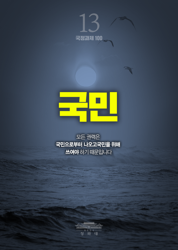 국민-모든 권력은 국민으로부터 나오고국민을 위해 쓰여야 하기 때문입니다.