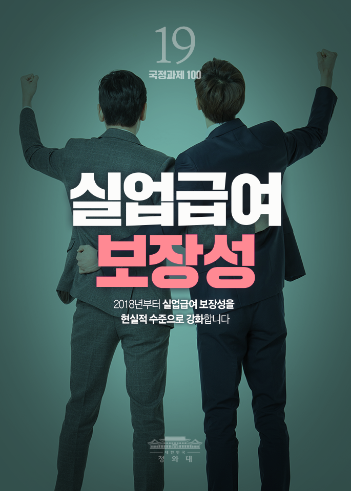 실업급여 보장성-2018년부터 실업급여 보장성을 현실적 수준으로 강화합니다.