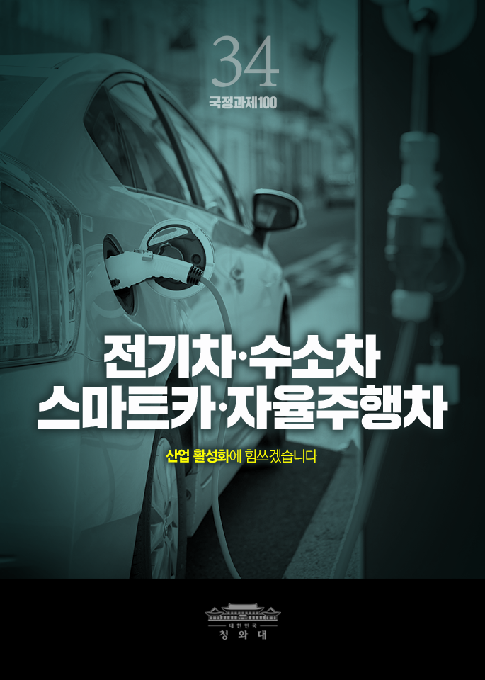전기차,수소차,스마트카,자율주행차-산업 활성화에 힘쓰겠습니다.