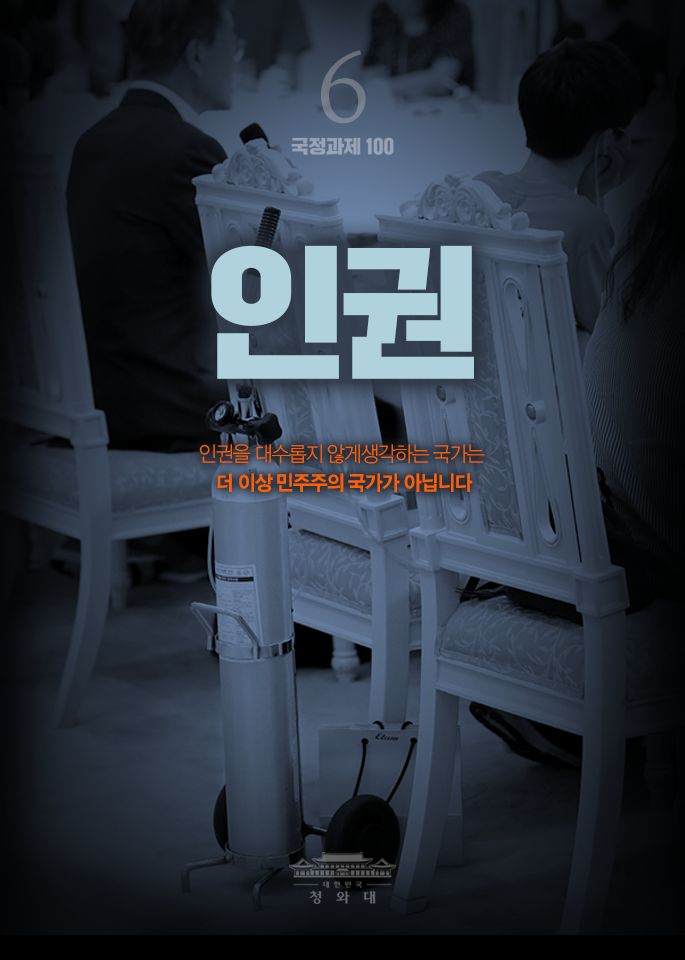 인권-인권을 대수롭지 않게 생각하는 국가는 더 이상 민주주의국가가 아닙니다.