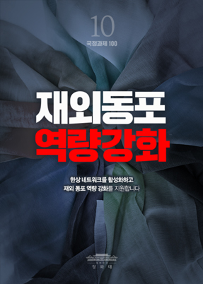 대한민국 국민-세계 어디에서도 대한민국 국민임을 자랑스럽게 만들겠습니다.