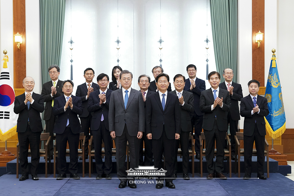 신임 해양경찰청장 및 감사원 감사위원 임명장 수여식