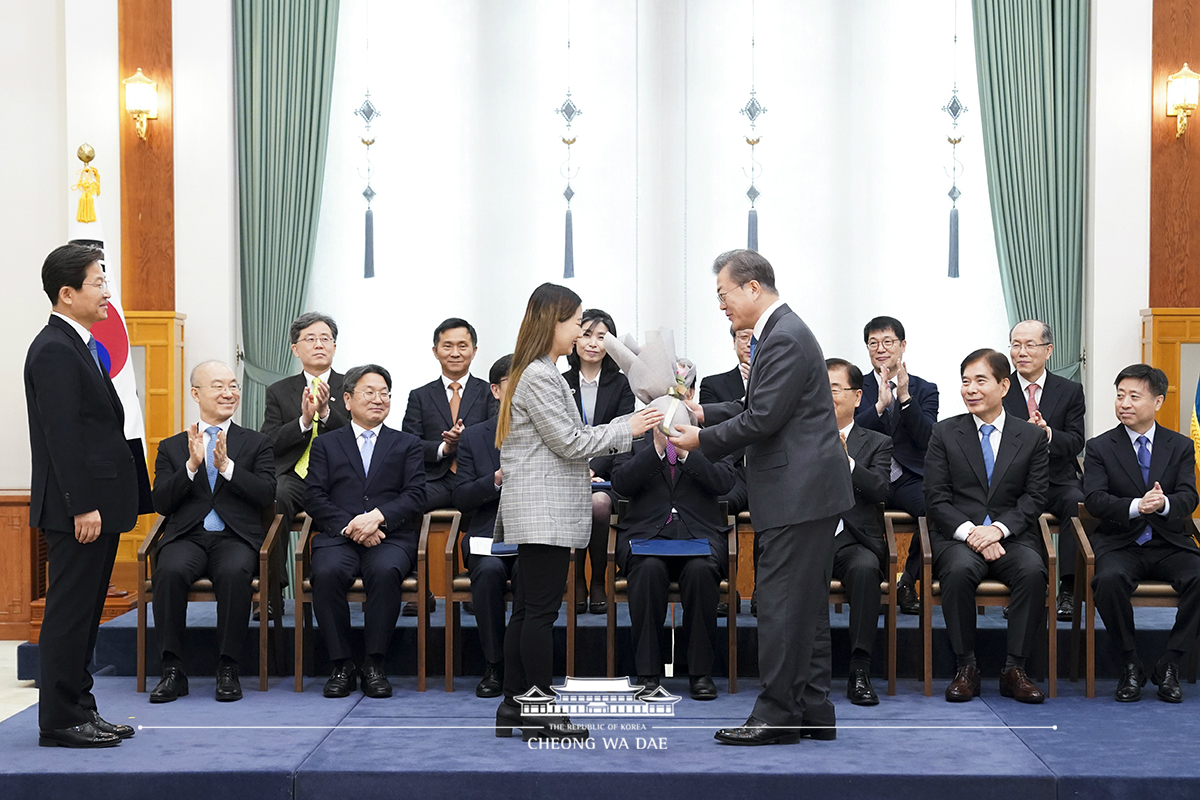 신임 해양경찰청장 및 감사원 감사위원 임명장 수여식