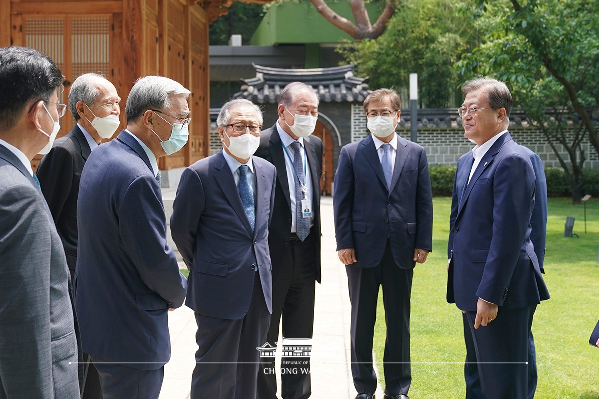 전직 통일부 장관 및 원로 오찬