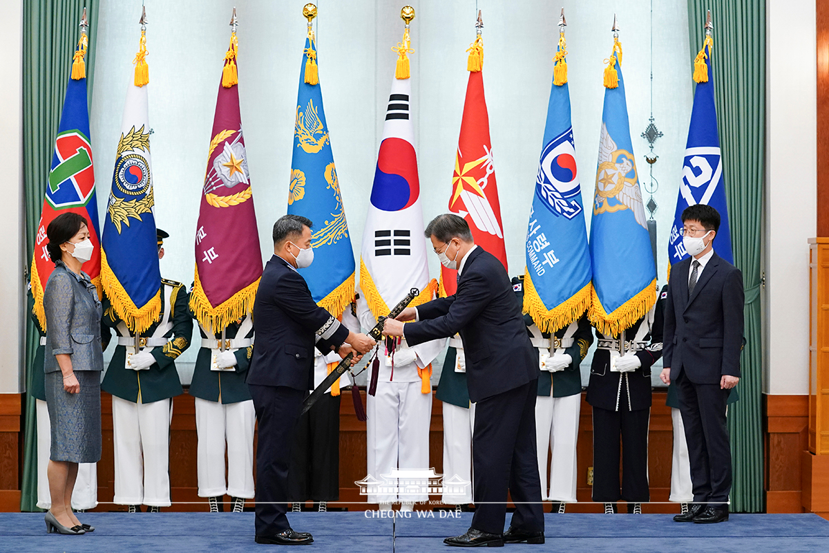 군 장성 진급 및 보직 신고식