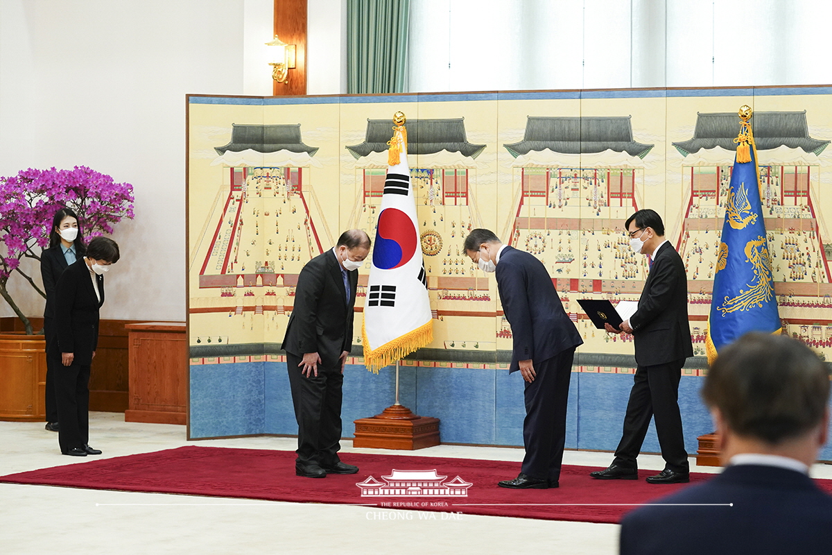 신임 대사 신임장 수여식