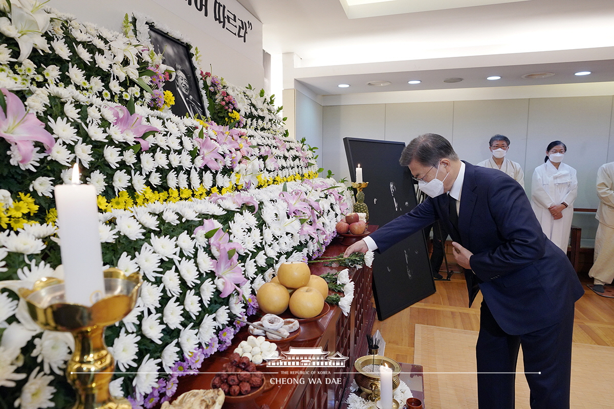 고 백기완 선생 빈소 조문