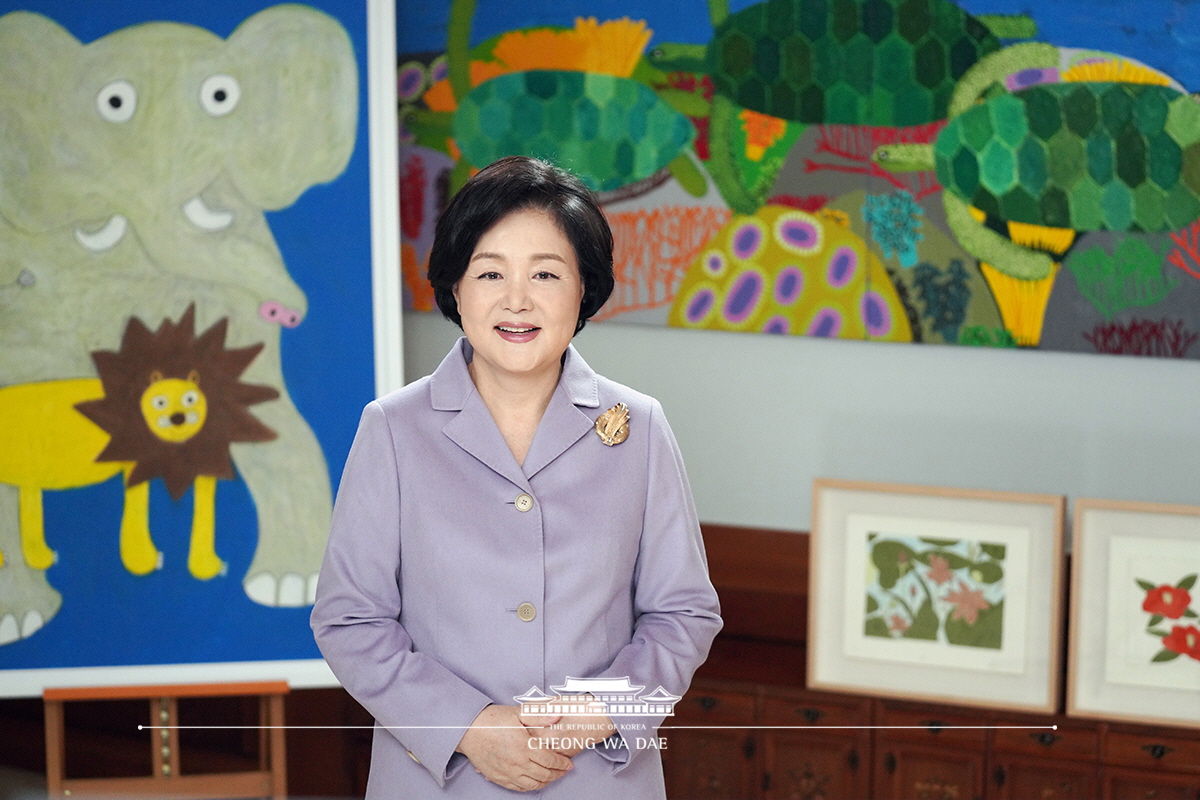 김정숙 여사, 대구예아람학교 제1회 입학식 영상축사 관련 서면브리핑