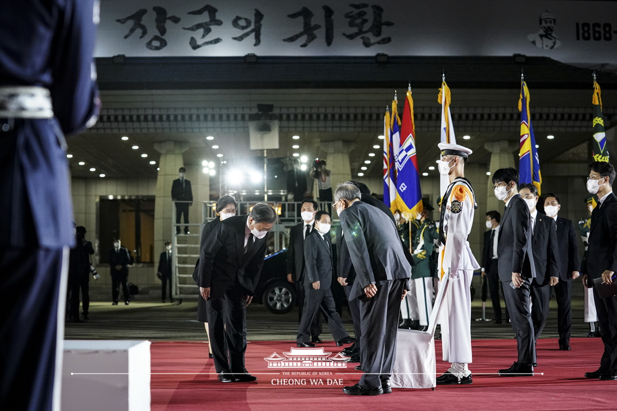 홍범도 장군 유해 봉환식