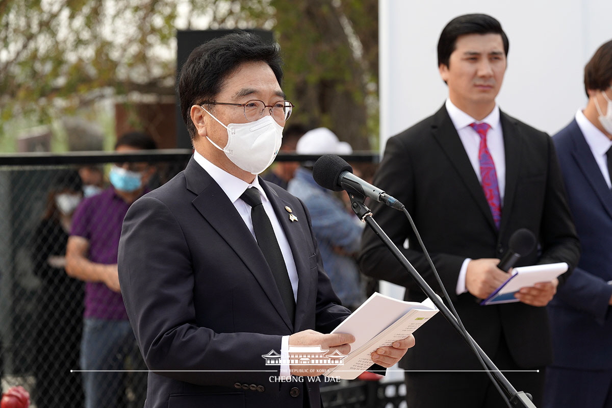 카자흐스탄 크질오르다 홍범도 장군 추모식