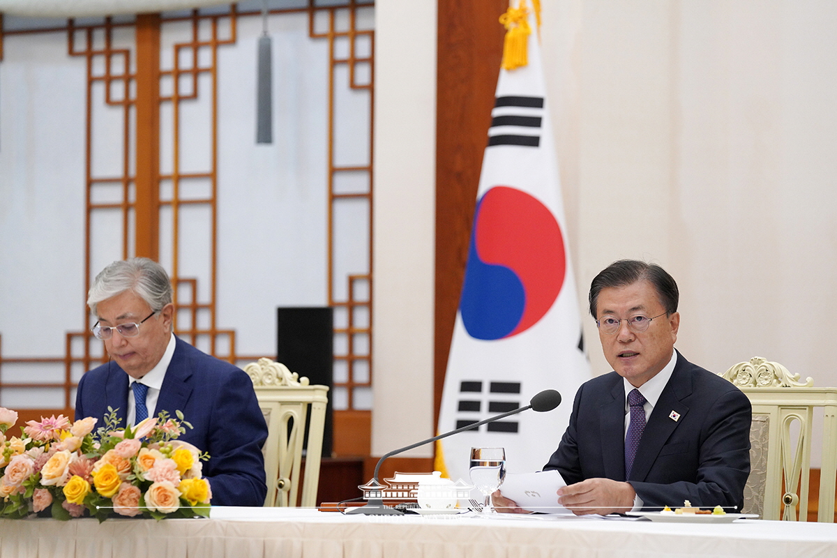 한-카자흐스탄 주요 경제인 간담회 모두발언 사진