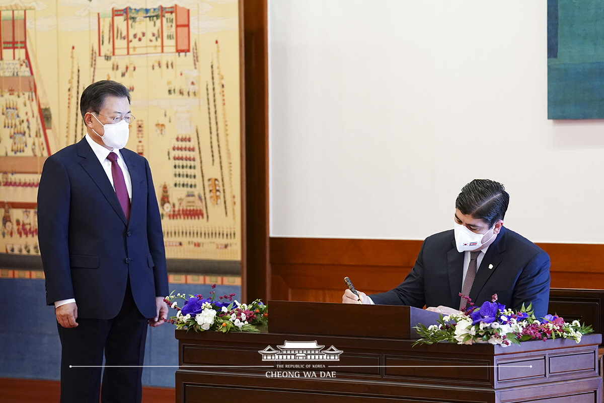 ‘알바라도’ 코스타리카 대통령 국빈 방한 공식환영식