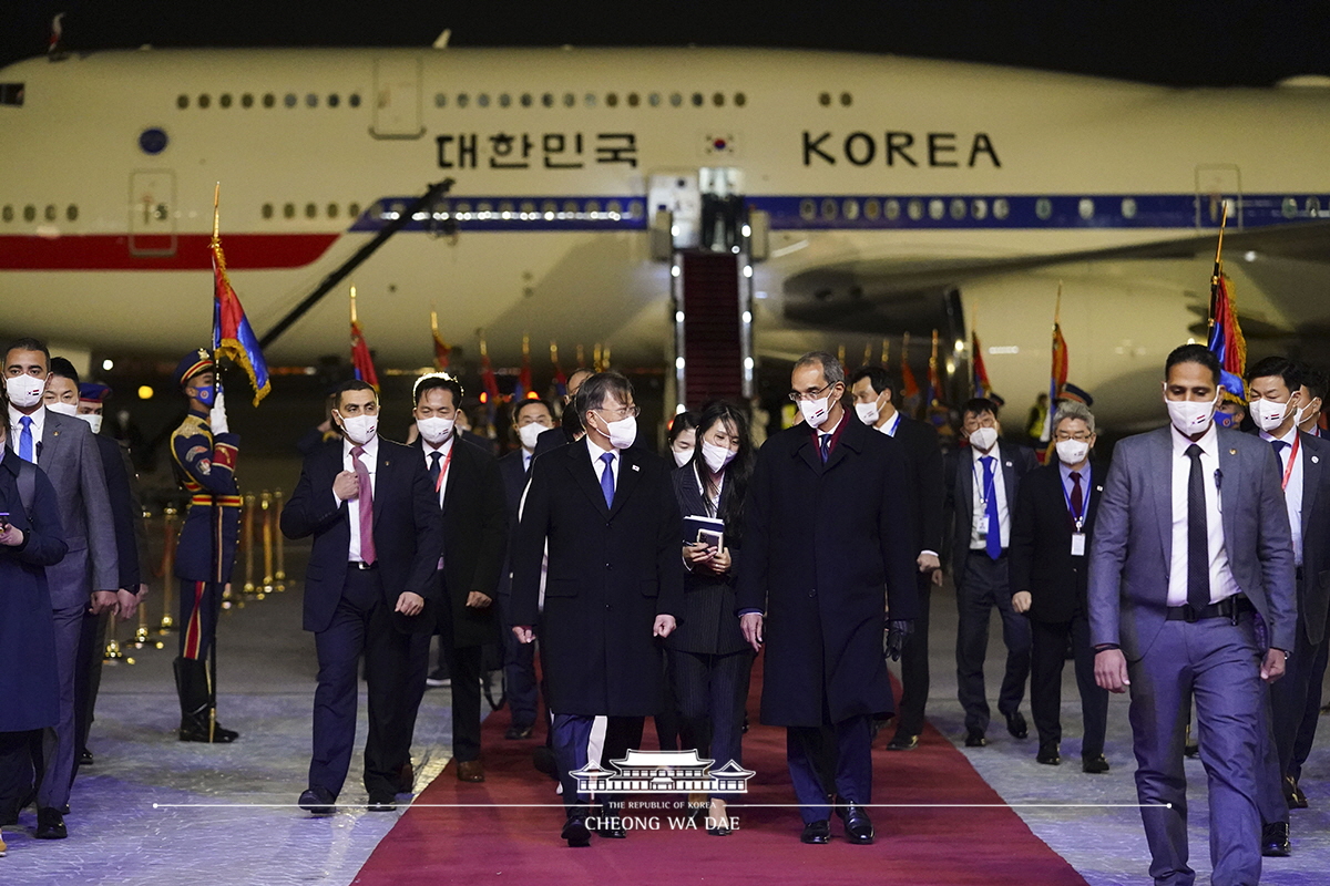 카이로 공항 도착 행사