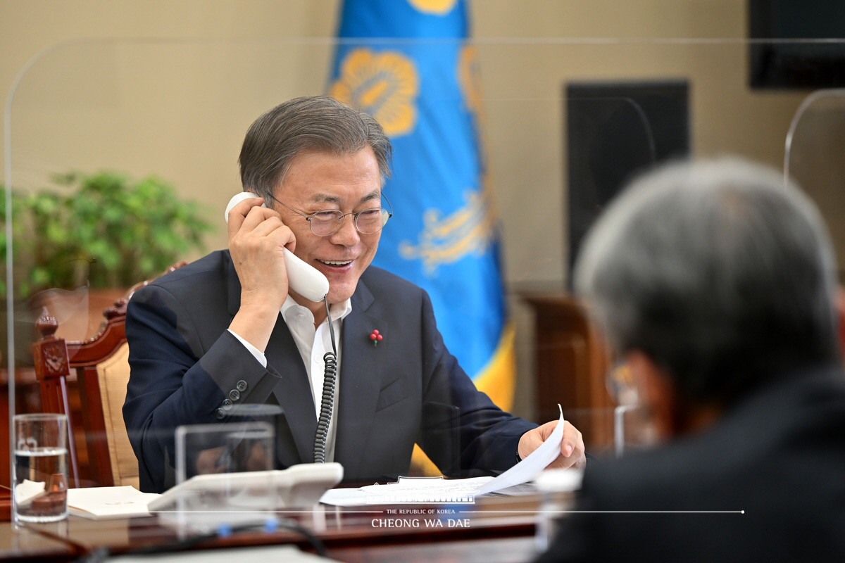 방역·의료 대응 상황 점검 전화 통화 등 관련 박수현 국민소통수석 서면브리핑