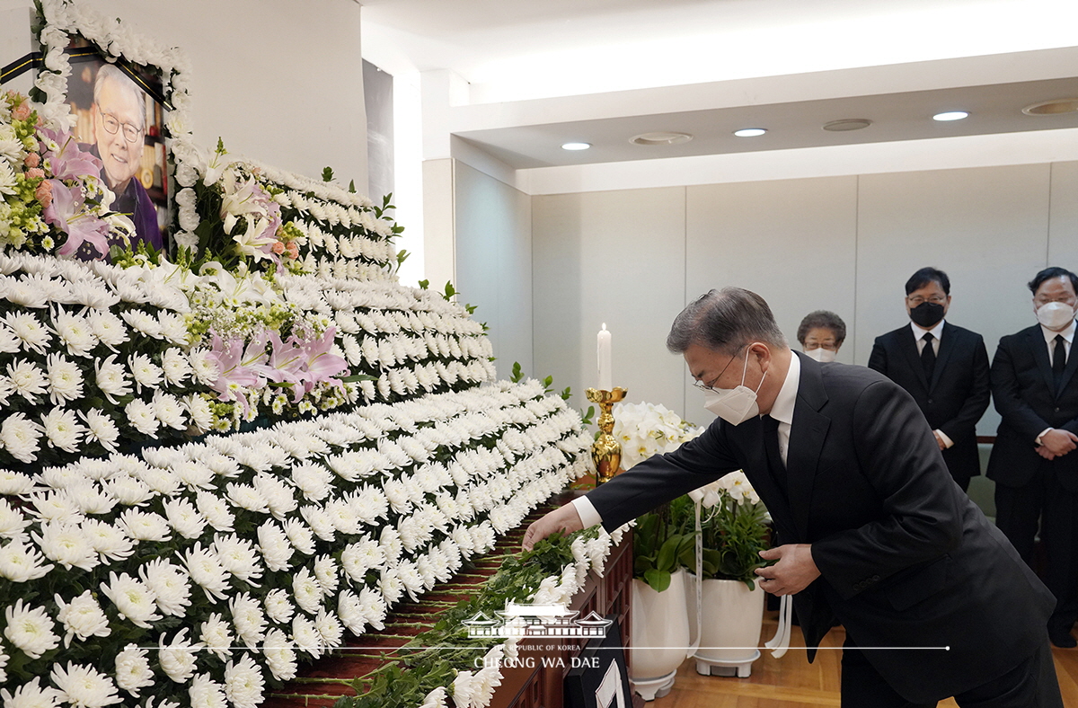 故 이어령 장관 조문 관련 박경미 대변인 서면브리핑 사진