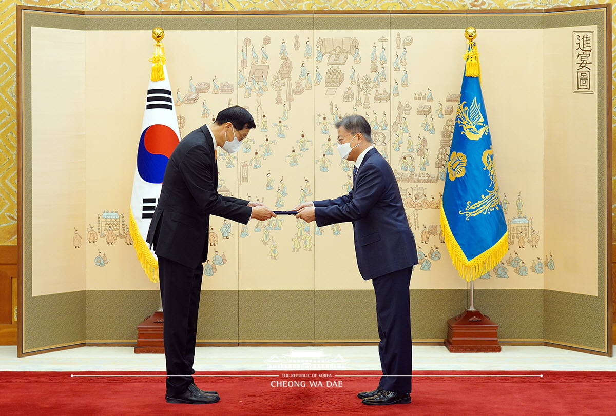 신임 한국은행 총재 임명장 수여식