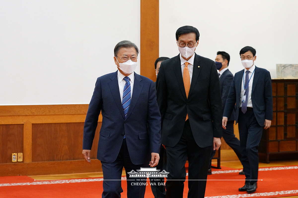 신임 한국은행 총재 임명장 수여식