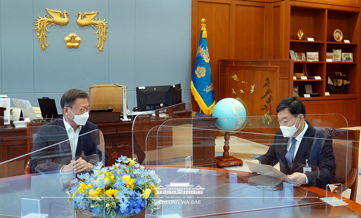 김오수 검찰총장 면담 결과 관련 박경미 대변인 서면 브리핑 사진