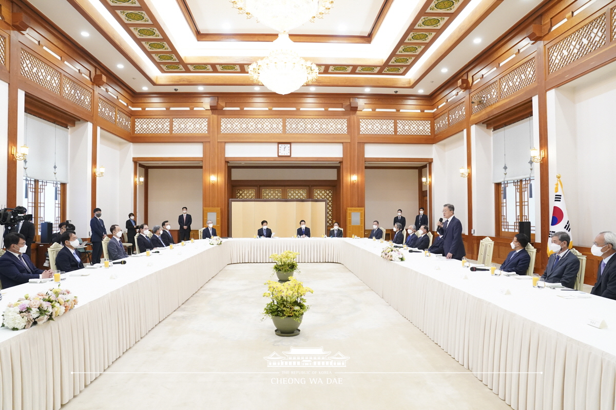 백서 발간 기념 국정과제위원회 초청 오찬 말씀 사진