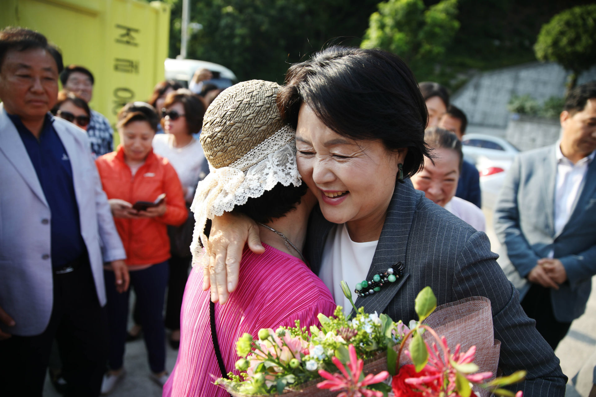 전남 낙월도, 염산면 어르신 청와대 방문 인사말