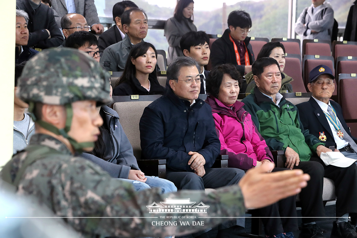 금강산 전망대 방문 및 장병 격려