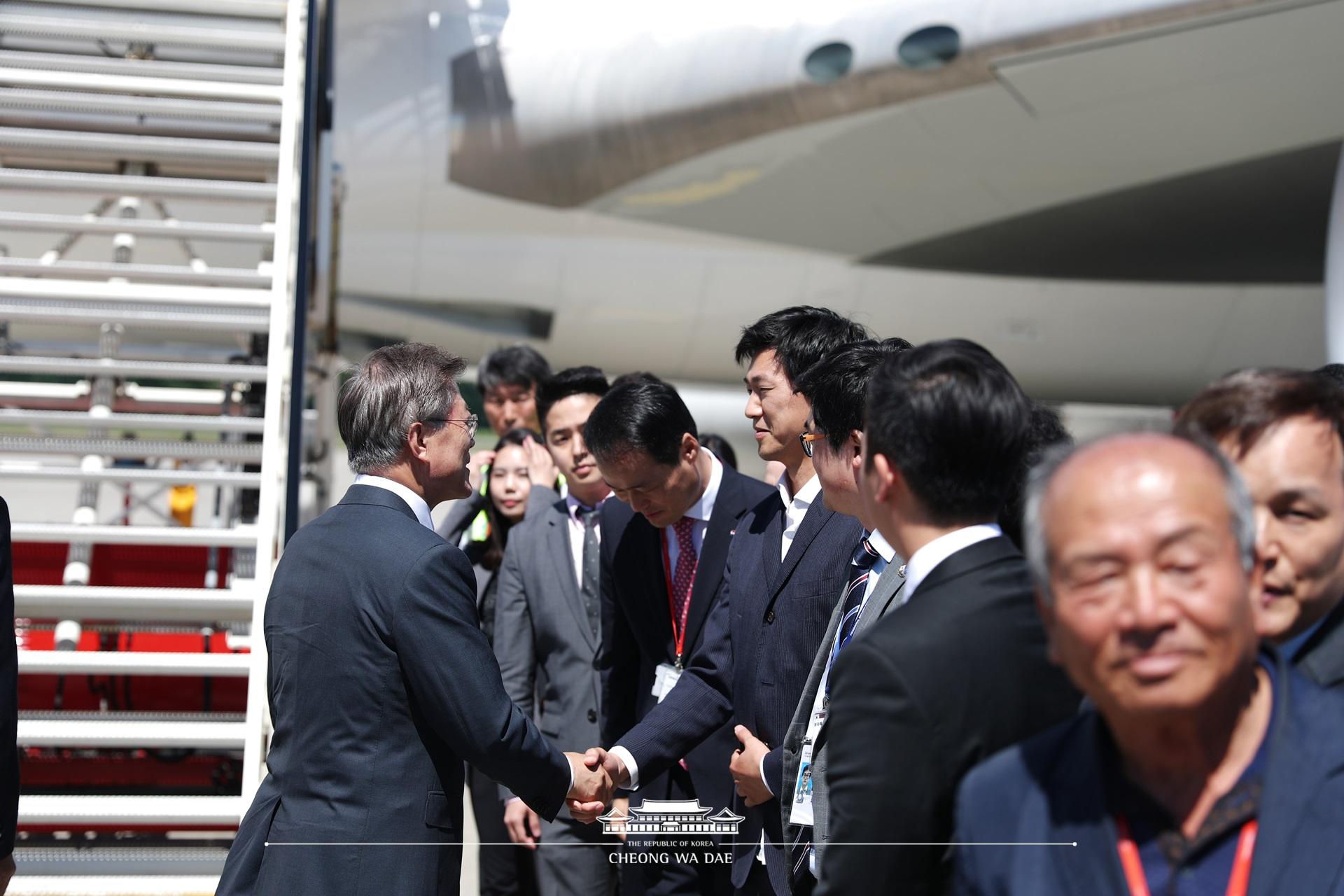 G20_함부르크 공항 출발