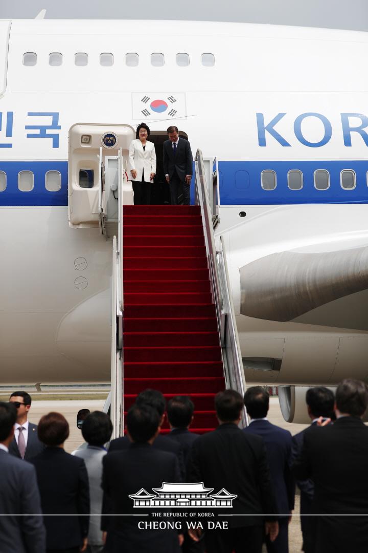 미국순방_출국_성남공항