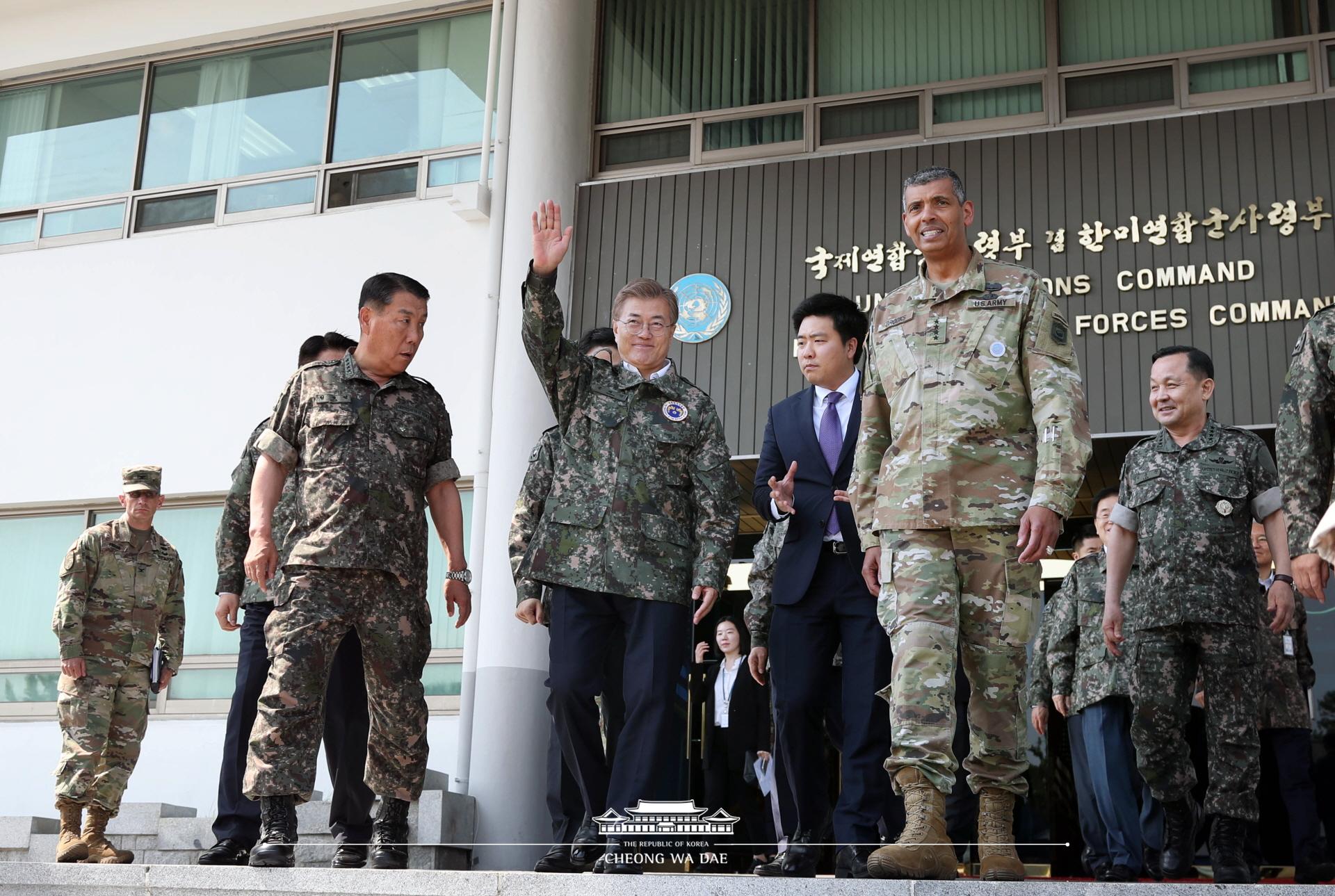 문재인 대통령_한미연합사 순시