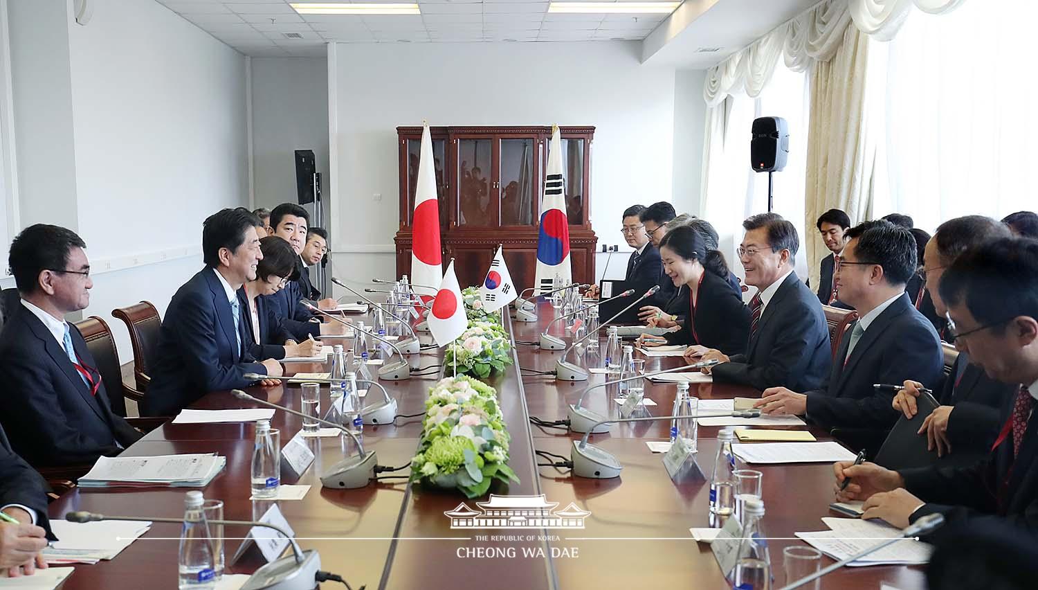 「동방경제 포럼」 한·일 정상회담