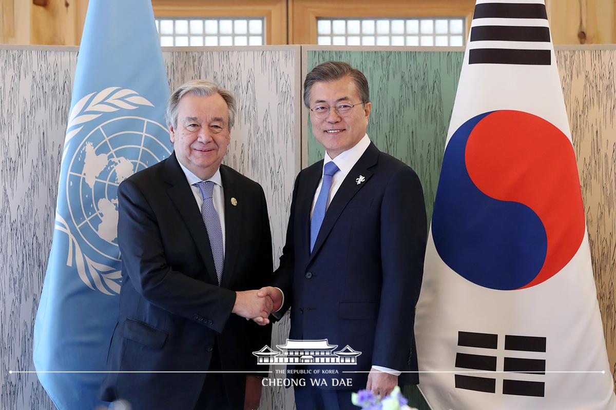 「구테레쉬」 유엔 사무총장 오찬 회담