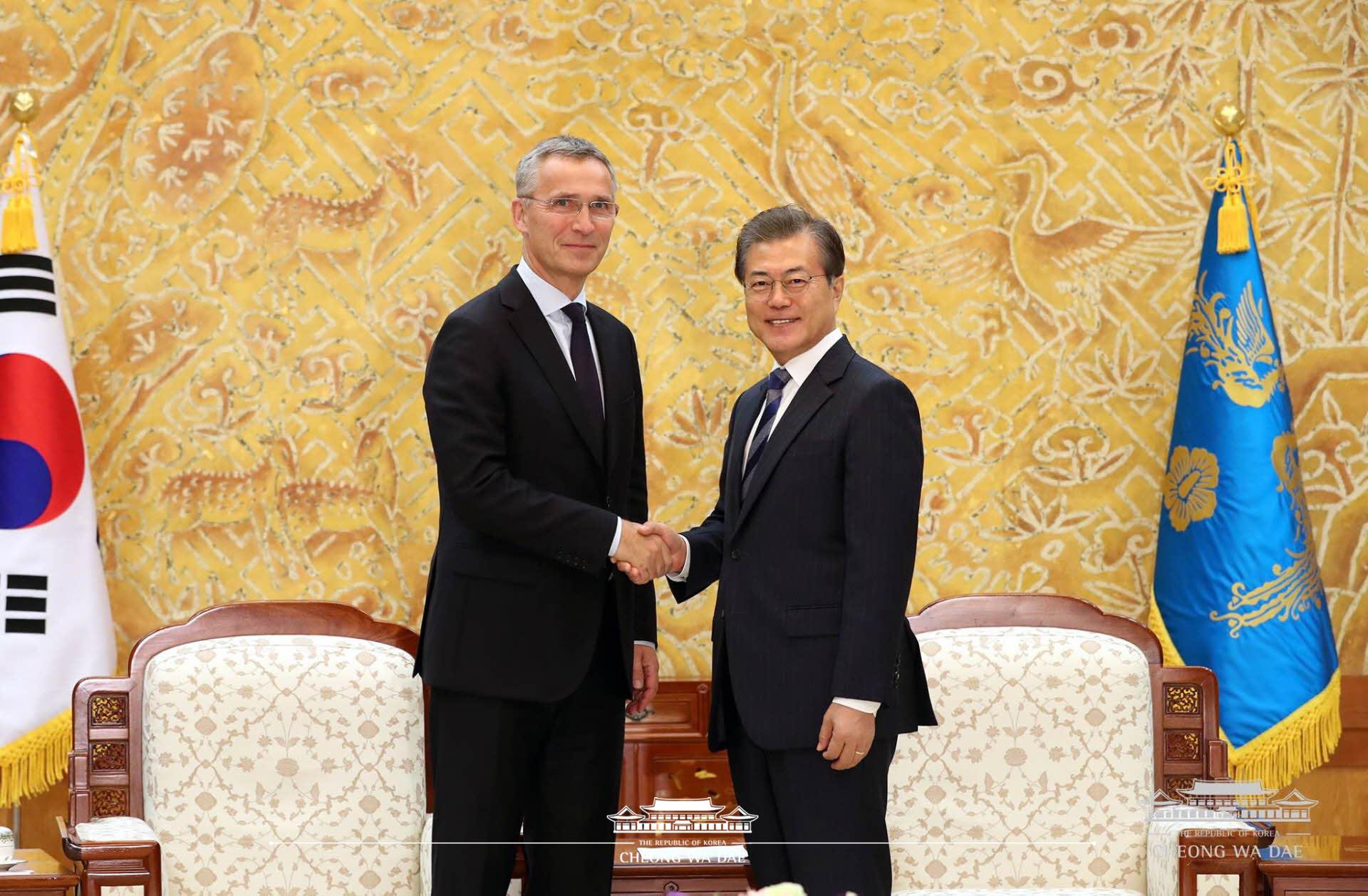 '스톨텐베르그(Stoltenberg)' NATO 사무총장 접견