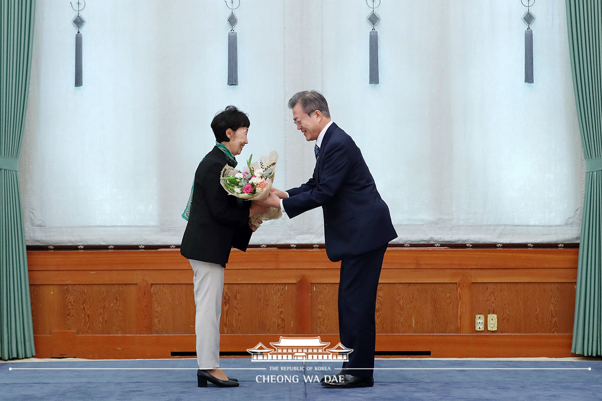 신임 국가인권위원회 위원장 임명장 수여식