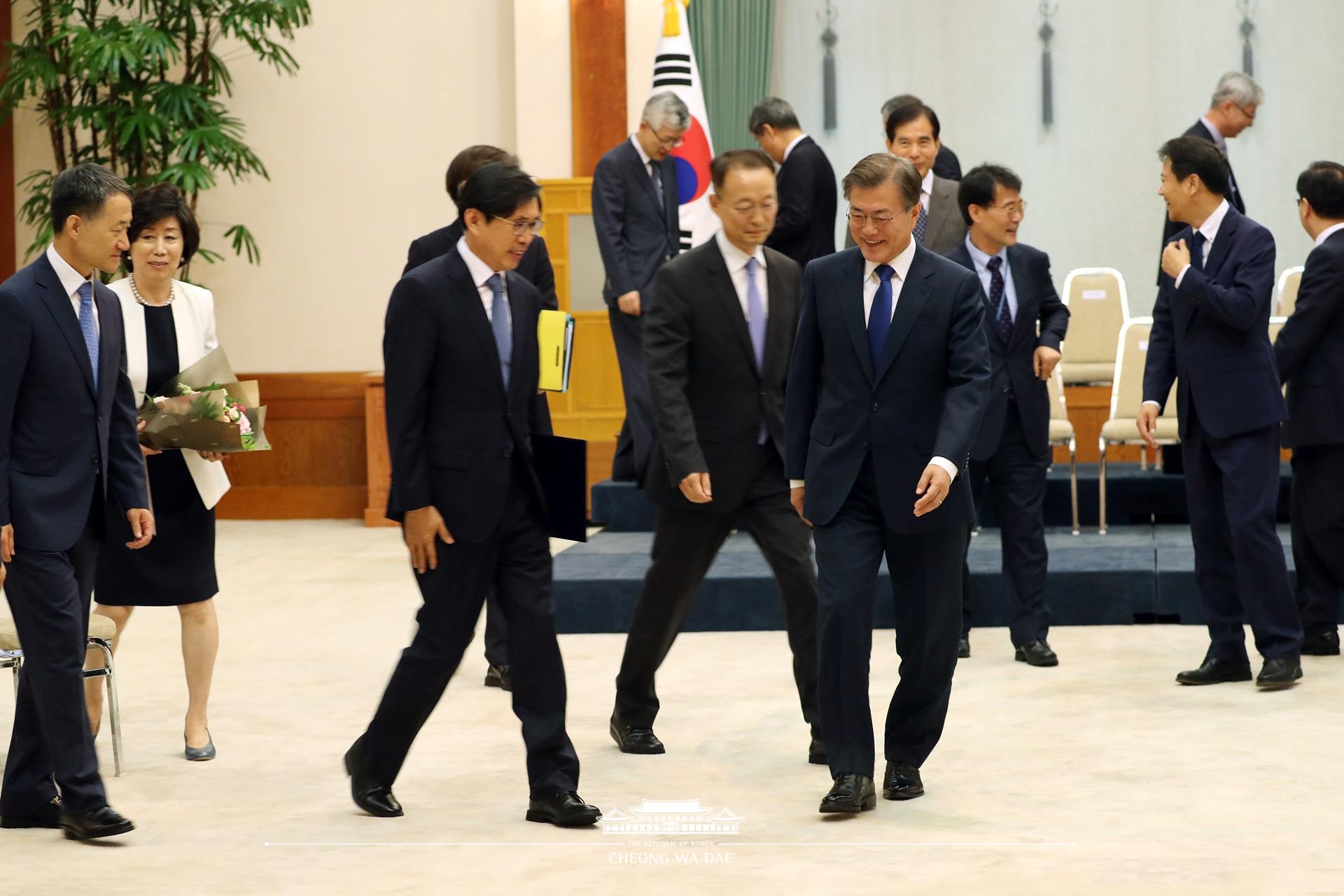 법무부·산자부·복지부·금융위 임명장 수여식