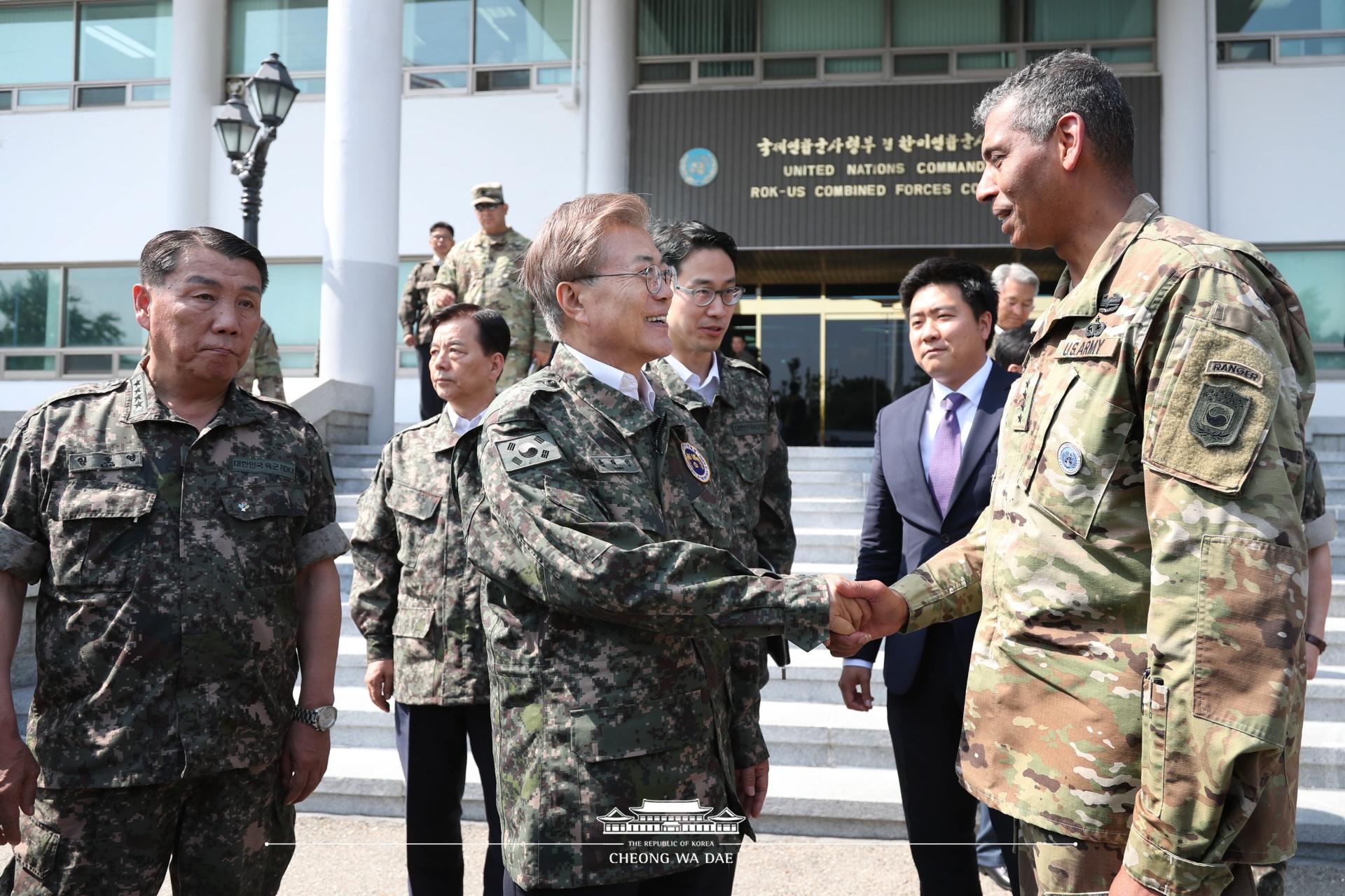 문재인 대통령_한미연합사 순시