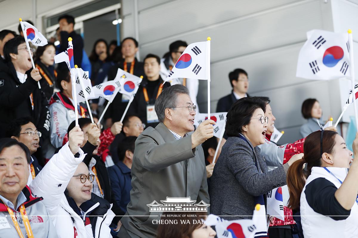 패럴림픽 크로스컨트리 예선전 경기 관람