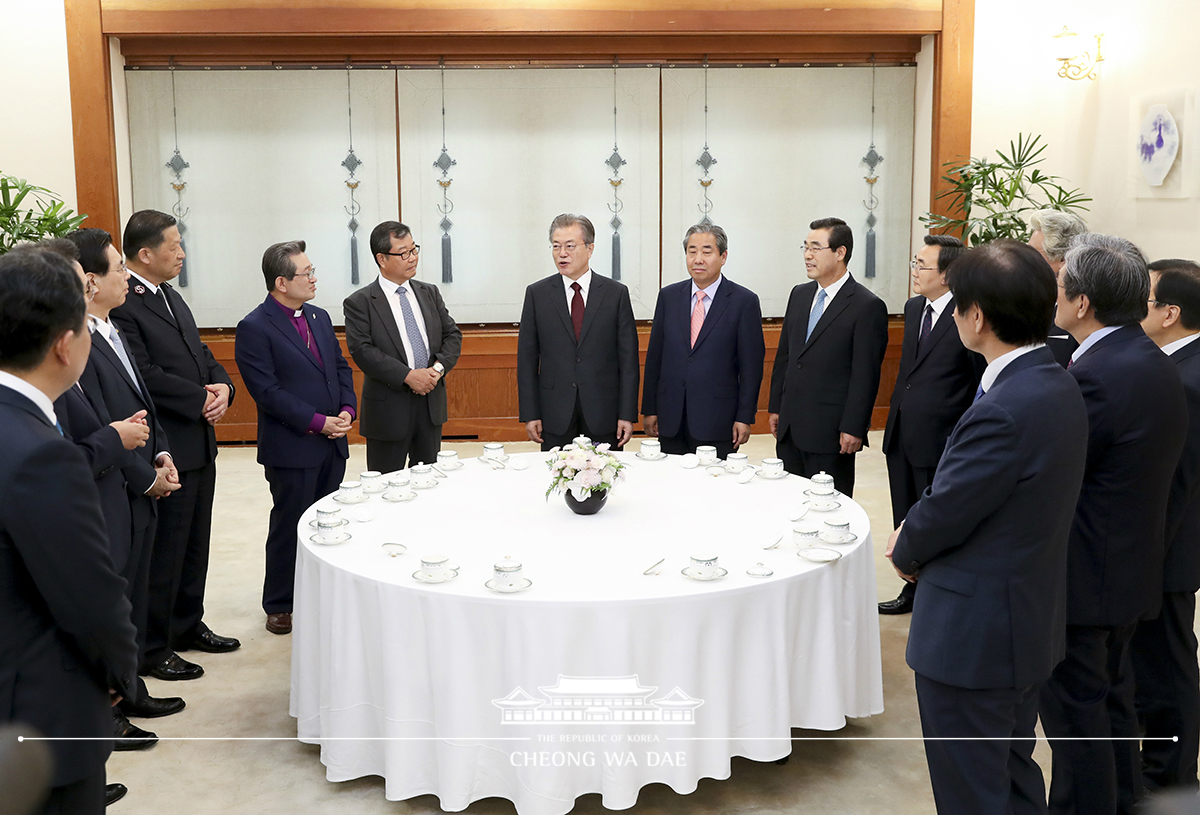 한국교회 주요 교단장 초청 오찬 간담회