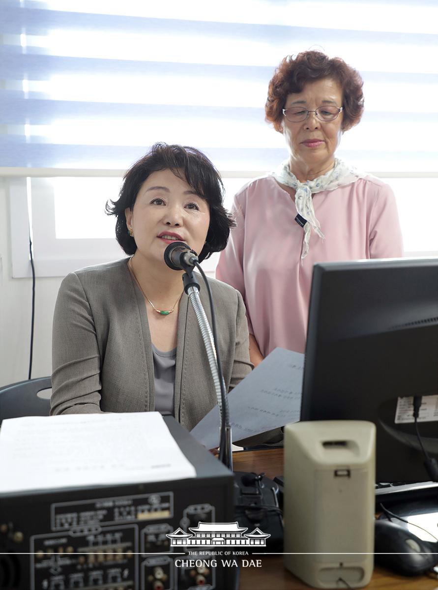 김정숙 여사, 폭염 대비 현장 방문