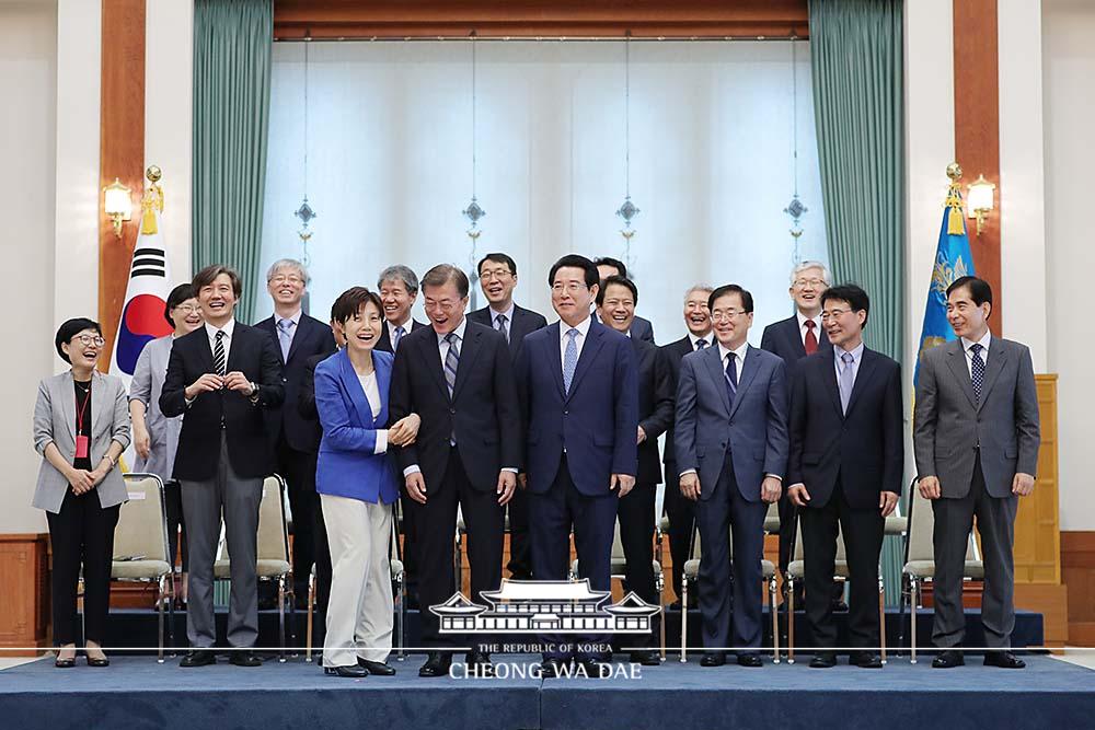 통일부·농림축산식품부 장관·국민권익위원장 등 임명장 수여식