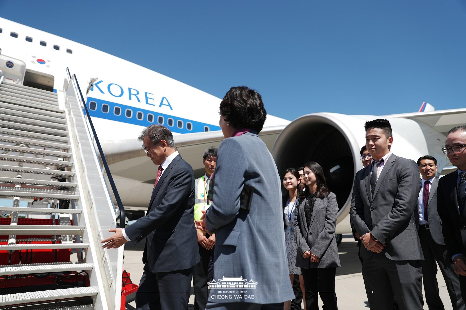 G20_함부르크 공항 출발