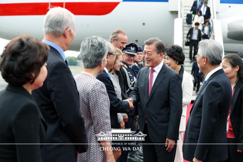 G20 정상회의 참석 및 독일 공식방문_독일 도착