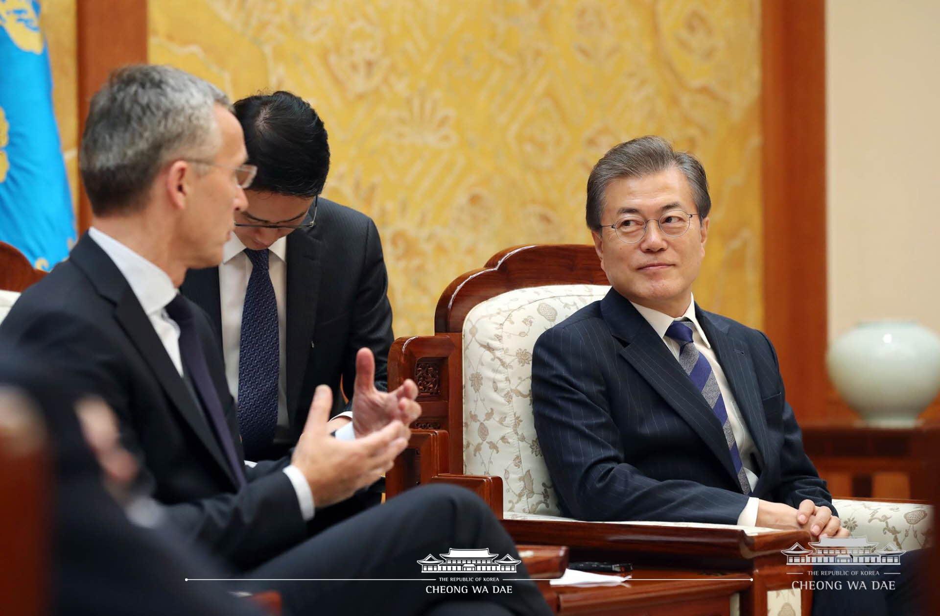 '스톨텐베르그(Stoltenberg)' NATO 사무총장 접견