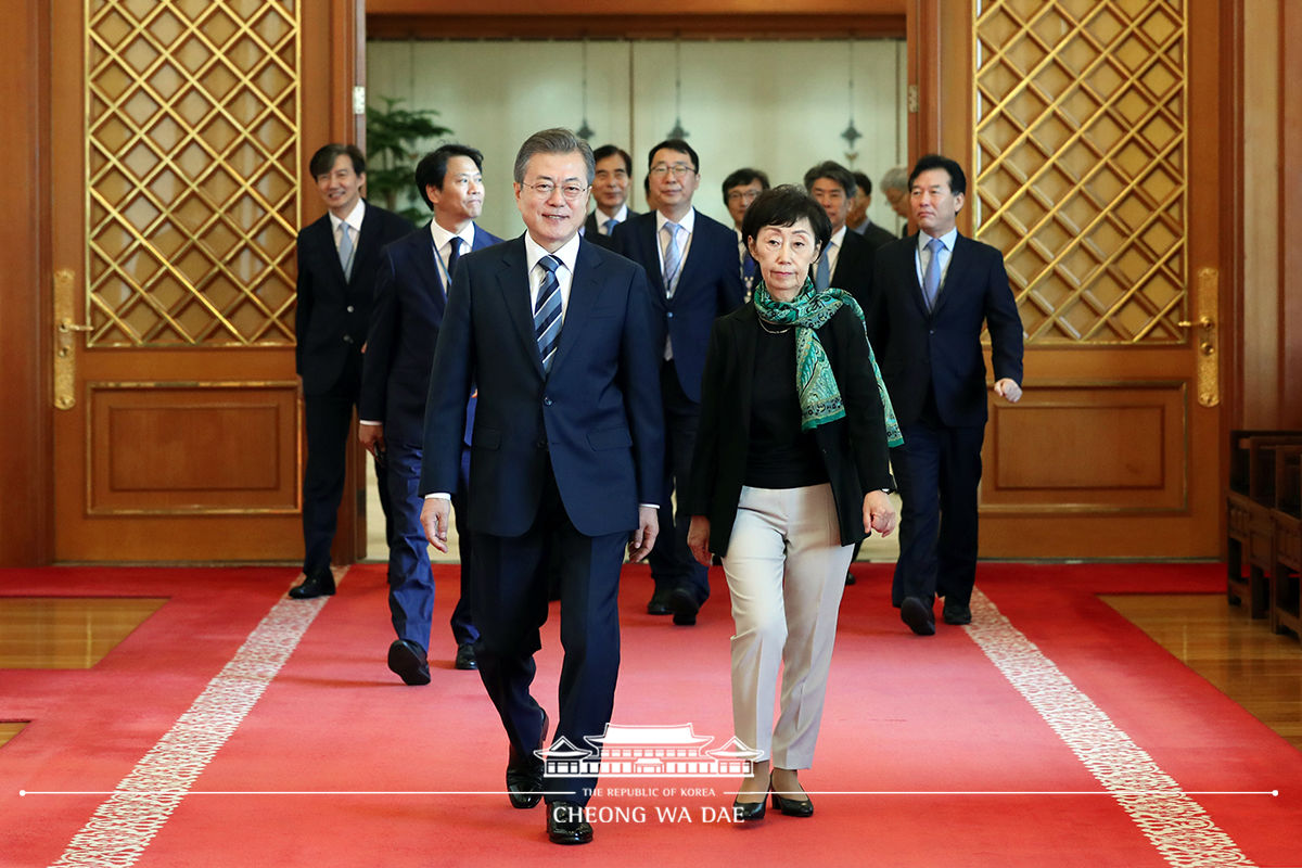 신임 국가인권위원회 위원장 임명장 수여식