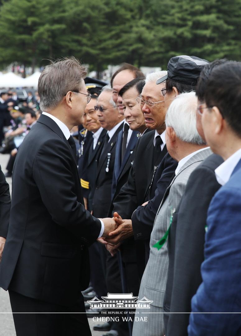 문재인 대통령 현충일 추념식