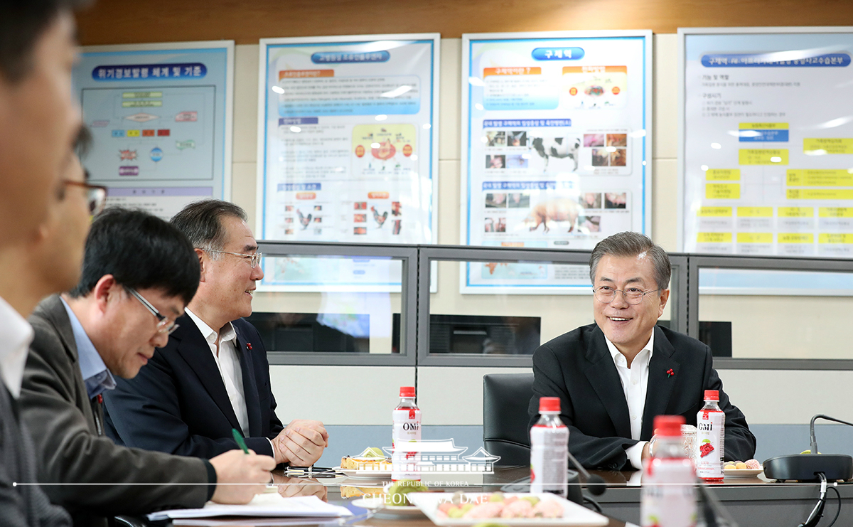 농림축산식품부 가축전염병 방역대책 상황실 직원격려방문