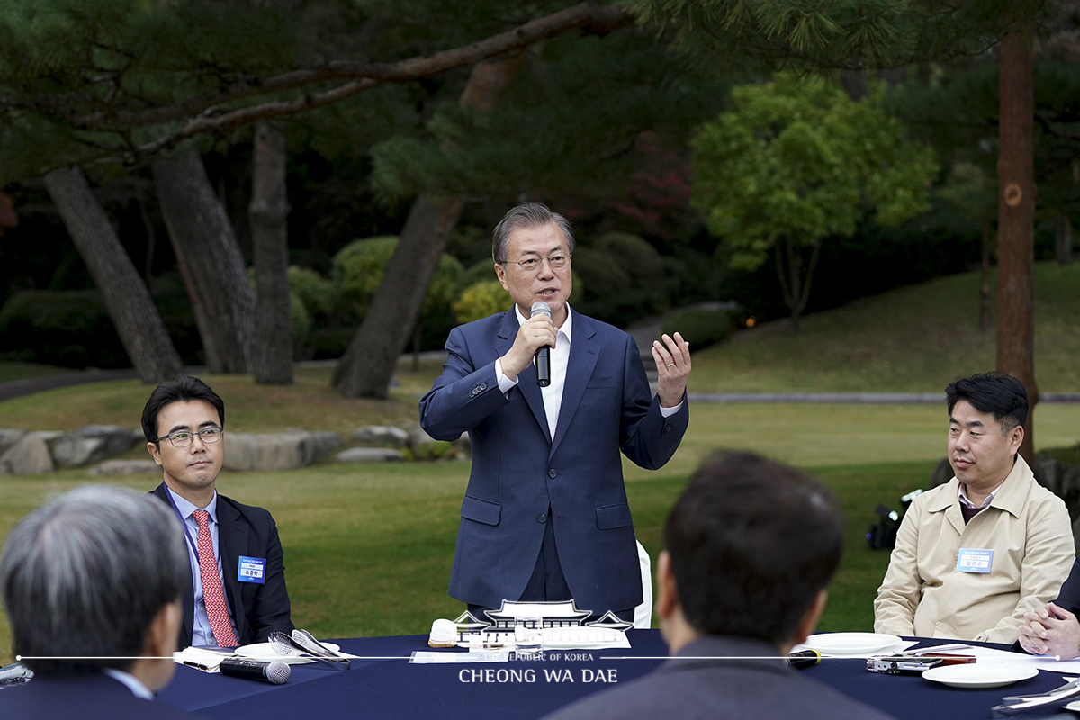 청와대 출입 기자단 초청 행사