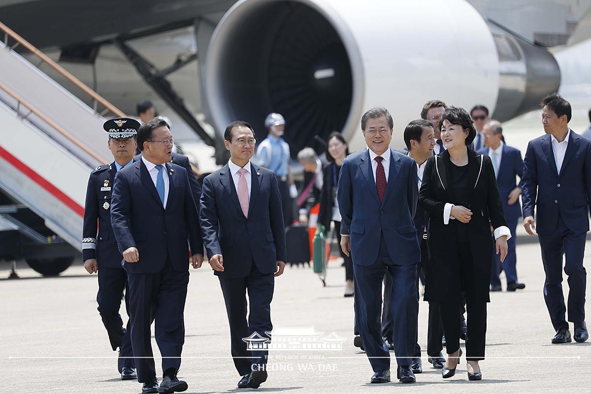 서울 공항도착