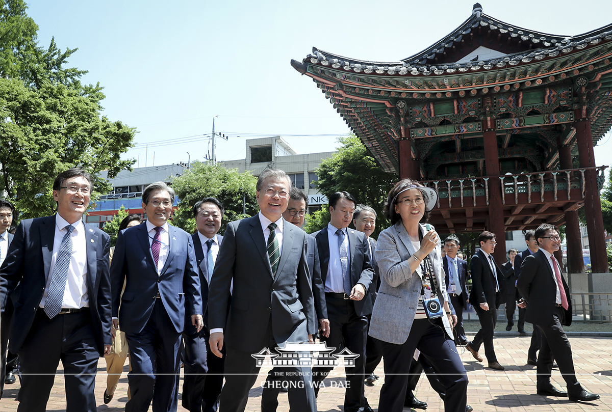 청주중앙공원 역사유적지 방문