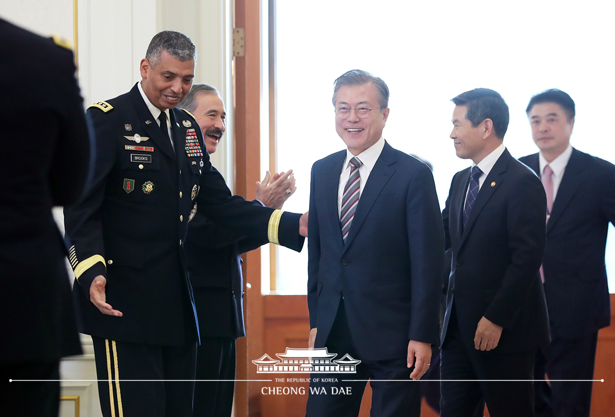 주한미군 주요직위자 격려 차담회