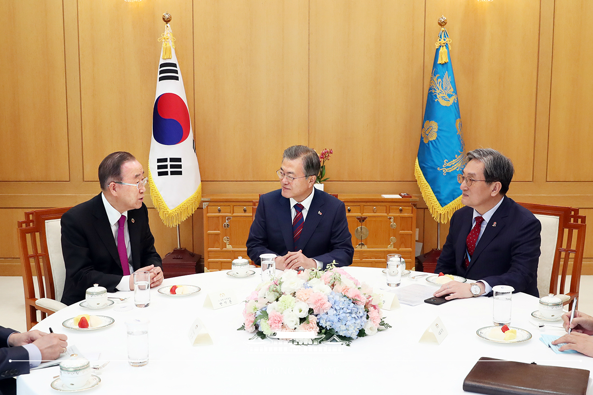 반기문 前 유엔 사무총장 접견